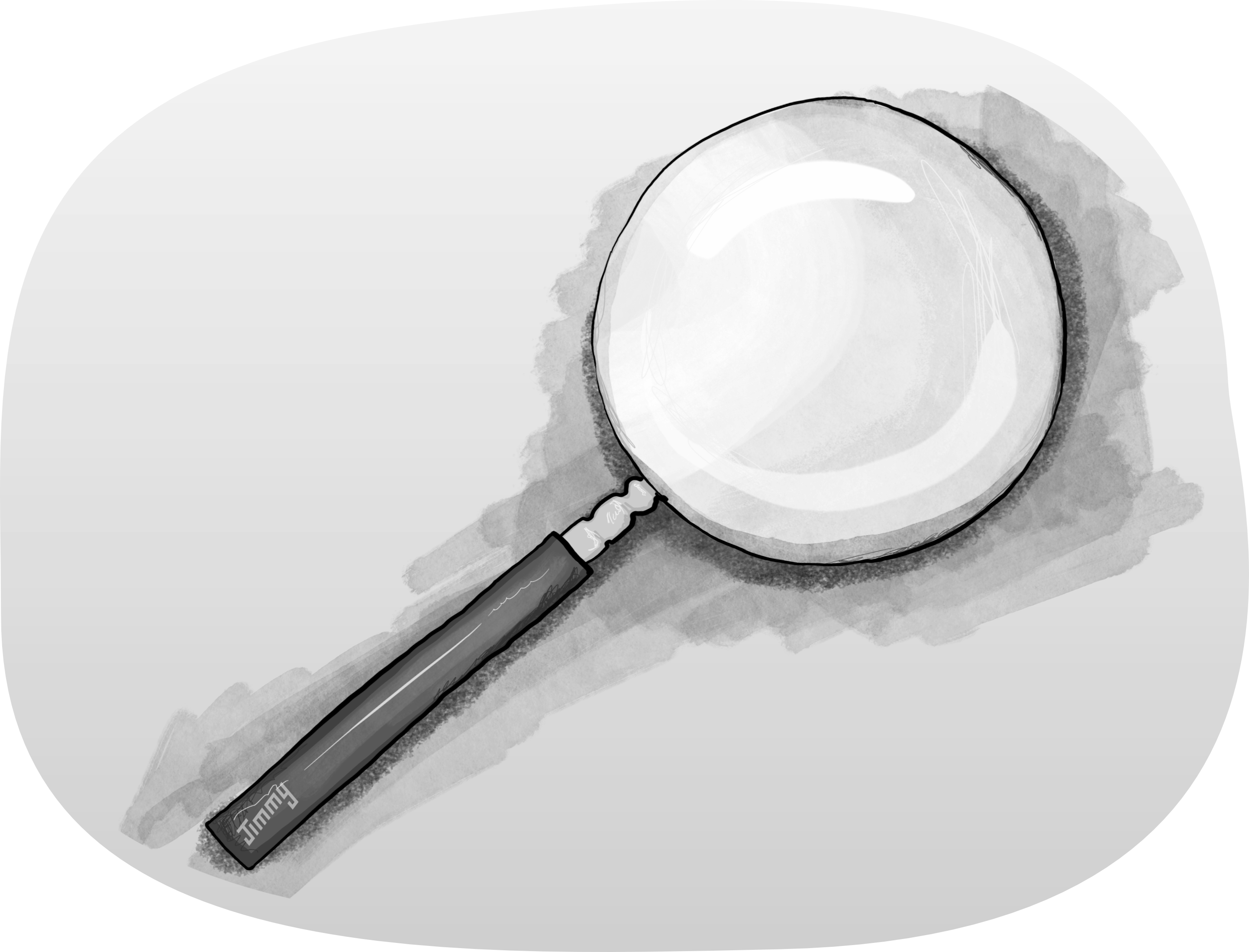 Illustration of a magnifying glass